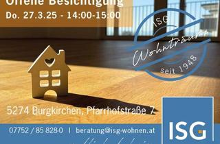 Wohnung mieten in Pfarrhofstraße, 5274 Burgkirchen, NEUBAU! 3-Zimmer-Mietkauf-Wohnung Top 1 inkl. Eigengarten in Burgkirchen (Eigenmittel erforderlich)