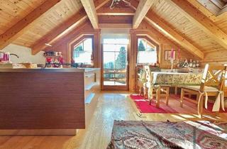 Wohnung kaufen in 9546 Kleinkirchheim, Entzückende Dachgeschosswohnung in urigem Holzblock-Zweifamilienhaus