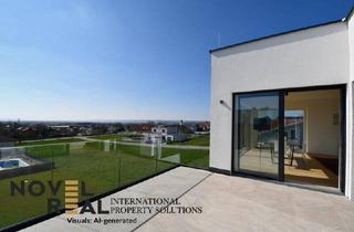 Villen zu kaufen in 2460 Bruck an der Leitha, MODERNE VILLA MIT TRAUMHAFTEN FERNBLICK IN NEUSIEDL AM SEE - EINE ALTERNATIVE ZU BRUCK AN DER LEITHA