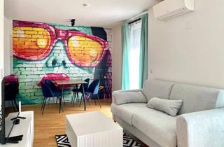 Wohnung mieten in Leopoldauer Straße 72, 1210 Wien, 1. Monat mietfrei: Möblierte 2 Zimmer- DG-Wohnung im 6. OG mit 16m² Terrasse und Klimaanlage
