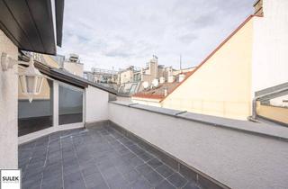 Wohnung mieten in Walfischgasse, 1010 Wien, nahe Oper: 3 Zimmer-DG-Wohnung mit 2 hofseitigen Terrassen