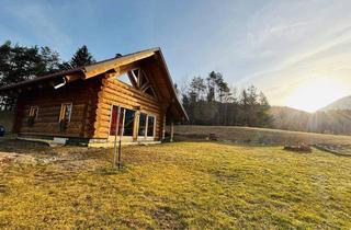 Einfamilienhaus kaufen in 9173 Sankt Margareten im Rosental, Kanadisches Blockhaus Bruttofläche EG; OG 148,92 m2, Keller 54m2, Grundfläche 1133m2