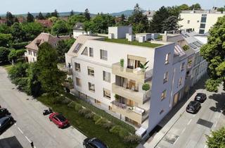 Wohnung kaufen in Münchenstraße 21/13, 1120 Wien, Exklusive Dachgeschoßwohnung nahe Hietzinger Bad: 4 Zimmer, Terrasse, Erstbezug!