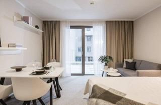 Wohnung mieten in Favoritenstraße 91, 1100 Wien, JONN-Y möbliertes Apartment mit Terrasse / Pauschalmiete inkl. Gym, Sauna, Dachterrasse, Community Area, Internet etc.! 7 Min. zum Stephansplatz!