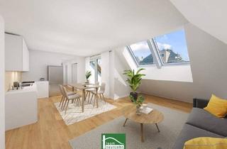 Wohnung kaufen in Kagraner Platz, 1220 Wien, Moderne 2-Zimmer-DG-Wohnung mit Terrasse in 1220 Wien – Erstbezug auf Eigengrund. - WOHNTRAUM
