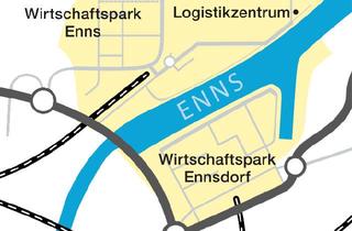 Gewerbeimmobilie kaufen in 4482 Ennsdorf, Preiswert Halle auf 11.000m² BB-Grund und befestigt im Hafen Enns - Ennsdorf