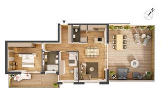 Wohnung kaufen in Franz-Prantl-Park 3, 6200 Jenbach, Hochwertige 3-Zimmer Dachgeschoss Wohnung IW15