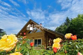 Einfamilienhaus kaufen in 9173 Sankt Margareten im Rosental, Beeindruckendes, kanadisches Blockhaus mit Garten in St. Margareten