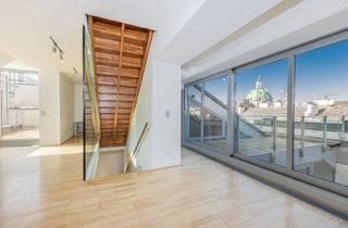 Maisonette kaufen in Argentinierstraße, 1040 Wien, Dachgeschoss-Maisonette mit Terrassen und Blick auf die Karlskirche