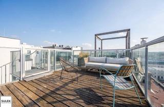 Wohnung kaufen in Girardigasse, 1060 Wien, Luxuriöses Wohngefühl! Einzigartige, stilvolle Dachgeschosswohnung nahe Naschmarkt & Innenstadt! 200m² Wohnfläche + rd. 100m² Terrassen! ***VIDEOTOUR***