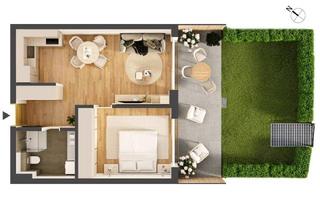 Wohnung kaufen in Franz-Prantl-Park, 6200 Jenbach, Hochwertige 2-Zimmer Neubau-Gartenwohnung IW02