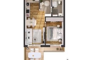 Penthouse kaufen in Alois-Schrott-Straße 18, 6020 Innsbruck, Hochwertige 2-Zimmer Neubau-Wohnung mit Balkon (W07)