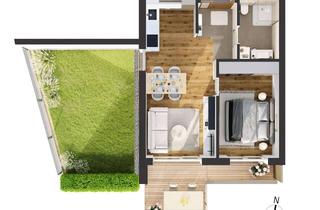 Penthouse kaufen in Alois-Schrott-Straße 18, 6020 Innsbruck, Hochwertige 2-Zimmer Neubau-Gartenwohnung (W05)