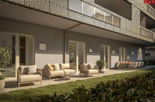 Wohnung kaufen in Mörikeweg, 4020 Linz, Quartier am Park: Mit modernster Technik ausgestattete Familienwohnung mit 122 m² Eigengarten + 59 m² Terrasse