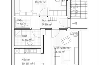 Wohnung mieten in Herrgottwiesgasse 106, 8020 Graz, Schöne 2-Zimmer Dachgeschosswohnung