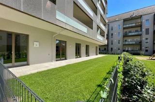 Wohnung kaufen in Mörikeweg, 4020 Linz, Quartier am Park: mit Modernster Technik Ausgestattete Familienwohnung mit 122 m² Eigengarten + 59 m² Terrasse