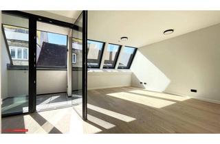 Penthouse kaufen in 1050 Wien, FAST 4. BEZIRK - 1. DG - HIGH END ERSTBEZUG mit LOGGIA - RESTAURIERTES BIEDERMAIERHAUS - GRÜNBLICK - RUHELAGE -