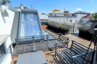 Penthouse kaufen in Wipplingerstraße, 1010 Wien, Dachtraum mit Whirlpool in Toplage | 107 m² Penthouse | Stephansdomblick von der 65 m² Dachterrasse