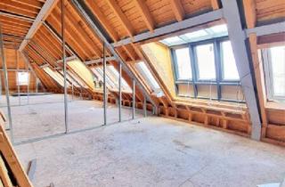 Wohnung kaufen in Angeligasse, 1100 Wien, WOW! Traum im Dach mit 3,80m Raumhöhe und hofseitigem Balkon + Dachterrasse! Fernblick + Tolle Infrastruktur + Rundum saniertes Gebäude + Luftwärmepumpe!