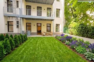 Wohnung kaufen in 1090 Wien, Urbanes Altbaujuwel mit Eigengarten in ruhiger, erhöhter Innenhoflage (wie 1. Stock, barrierefrei)