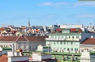 Penthouse kaufen in 1090 Wien, Vollklimatisiertes, barrierefreies Penthouse über drei Etagen mit großzügigen Terrassen und Liftzugang in alle Ebenen