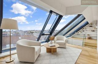 Maisonette kaufen in 1090 Wien, Beeindruckende Penthousewohnung mit wunderschönem Blick und Garage in Stilaltbau