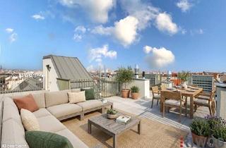 Penthouse kaufen in Arndtstraße, 1120 Wien, ROOFTOP. YOUR OWN. | DACHTERRASSE DER SUPERLATIVE INKL. STEFFL-BLICK | ERSTBEZUG | 2. DG | 4-Zimmer | TG-Stellplatz optional | Nachhaltiges Wohnbauprojekt