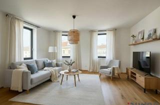 Wohnung kaufen in Johnstraße, 1150 Wien, Barrierefreie 3-Zimmer Altbauwohnung mit geräumiger Wohnküche und großzügiger Verglasung | Fernwärme