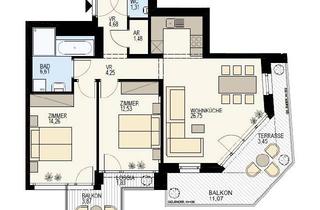 Penthouse kaufen in Radetzkystraße, 1030 Wien, 3 ZIMMER WOHNUNG MIT RIESENBALKON