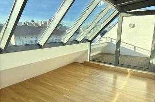 Maisonette kaufen in Mariahilfer Straße, 1150 Wien, Lichtdurchflutete Dachgeschosswohnung mit Galerie und Blick über die Stadt - Nahe Mariahilfer Straße & Westbahnhof