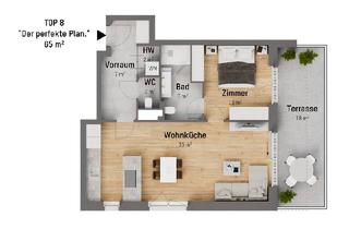 Penthouse kaufen in Doningasse, 1220 Wien, Top-Lage an der U1, top ausgestattet. 2-Zimmer Wohnidyll in exklusivster Ausstattung