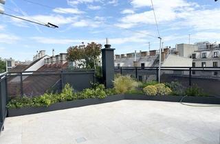 Wohnung kaufen in Rennweg / Belvedere, 1030 Wien, Grünruhelage nahe Belvedere! Luxuriöse 3-Zimmer-Erstbezug-Dachterrassen-Wohnung mit Outdoor-Pool in historischem Gebäude