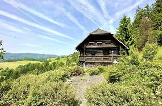 Almhütte zu kaufen in 9112 Griffen, Idyllische Almhütte mit eigener Sauna auf 1.200 Meter Seehöhe mit atemberaubendem Weitblick auf die Koralm in wunderschöner Lage nahe dem Kärntner Klopeiner See!
