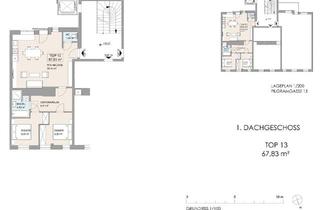 Wohnung kaufen in Pilgramgasse 15, 1050 Wien, ERSTBEZUG – Stilvoller 3-Zimmer-Dachgeschoss-Traum nahe Naschmarkt - freier Mietzins