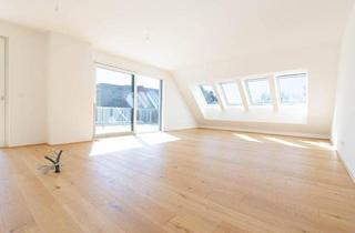 Wohnung kaufen in Pastorstraße 28, 1210 Wien, Lichtdurchflutete Erstbezugswohnung im Dachgeschoss mit großer Terrasse und Loggia