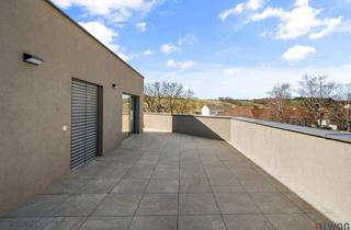 Wohnung kaufen in Bachgasse 1/4. 4, 2120 Wolkersdorf im Weinviertel, OSTERAKTION - Küchengutschein über 15.000 Euro bei Kauf bis 21.05.2025 *** Dachgeschoss *** 4-Zimmer mit über 140m² Terrasse / Loggia *** Leben im Weinviertel *** Nähe Wolkersdorf und Gerasdorf