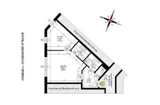 Wohnung mieten in Conrad-von-Hötzendorf-Straße, 8010 Graz, Jakomini: Sonniger 2 ZIMMER-NEUBAU + extra Küche möbliert + Bad mit Dusche + extra WC + Lift + nähe Campus Neue TU-Graz!