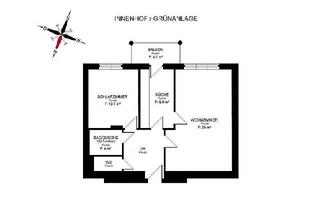 Wohnung mieten in Plüddemanngasse 75C, 8010 Graz, Erstbezug: Sanierter 2 ZIMMER-NEUBAU + sonniger Süd-Balkon + extra Küche neu möbliert + neue Sanitäranlagen (Bad + WC) + Lift + nähe TU-Inffeld!