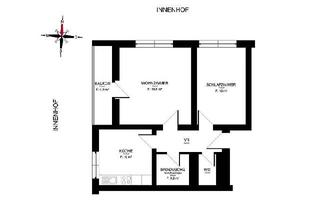 Wohnung mieten in Friedrichgasse 6, 8010 Graz, Sonniger 2 ZIMMER-NEUBAU + Balkon 5m² + extra Küche möbliert mit Fenster + Bad mit Dusche + extra WC + Lift + nähe Jakominiplatz!
