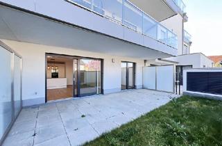 Wohnung mieten in Heustadelgasse, 1220 Wien, Hochwertig ausgestattet: erstklassig angelegte Gartenwohnung mit großer Terrasse