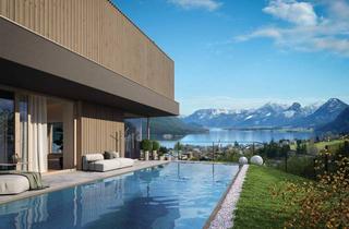 Wohnung kaufen in 5340 Sankt Gilgen, Family living deluxe: 4-Zimmer Garten/Poolwohnung, spektakulärer Wolfgangseeblick