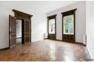 Wohnung kaufen in Vinzenz-Heß-Gasse 14, 1130 Wien, Herrschaftliches Stilaltbauhaus | sanierungsbedürftige 3 Zimmer-Gartenwohnung mit Atrium in Grünruhelage nähe U-Bahn | 4,40m Raumhöhe