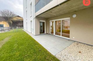 Wohnung mieten in Valentin-Zeileis-Straße 1b, 4713 Gallspach, Geförderte 2-Zimmer-Wohnung mit Tiefgaragenparkplatz , Terrasse & Garten in Gallspach. Erstbezug!