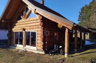 Haus kaufen in 9173 Sankt Margareten im Rosental, KANADISCHES BLOCKHAUS - NATURIDYLLE PUR