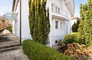 Villen zu kaufen in Gogolgasse, 1130 Wien, RESIDIEREN BEIM ROTEN BERG II GARAGE II SAUNA II NEUE PV-ANLAGE II 6 ZIMMER II 4 BÄDER II 54m² WOHNZIMMER MIT KAMIN II 2 TERRASSEN II BALKON II GARTEN II GROSSER KELLER