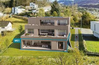 Wohnung kaufen in 6922 Wolfurt, 3 Wohnträume -1 Panorama. 4-Zimmer-Gartenwohnung W01