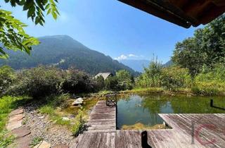 Villen zu kaufen in 9546 Kleinkirchheim, 4.000m² Bauland, Traumhafte Villa, Holzchalet, Badeteich, Panoramalage in Bach/Bad Kleinkirchheim