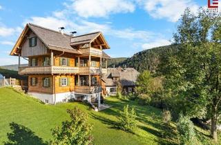 Villen zu kaufen in 9571 Sirnitz, Stilvolles, neues Massiv-Holz-Chalet mit einzigartigem Charme & Gästehaus