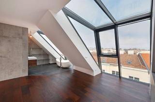 Maisonette kaufen in Plenergasse, 1180 Wien, Exklusive Maisonette mit Dachterrasse und traumhaftem Weitblick | Dachgeschoßjuwel beim Aumannplatz