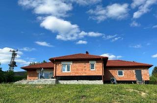 Haus kaufen in Kemetweg, 7411 Markt Allhau, Bestlage im sonnigen Südburgenland: Stilvoller, moderner Neubau-BUNGALOW mit Terrasse, Garten, Garage und 2 Baugründe mit Fernblick in Ruhelage!